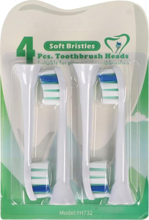 Produktbild AccuCell Zahnbürstenkopf Deep Cleaning Brush für elektrische Zahnbürsten von Philips, 4 Stück (4 x)