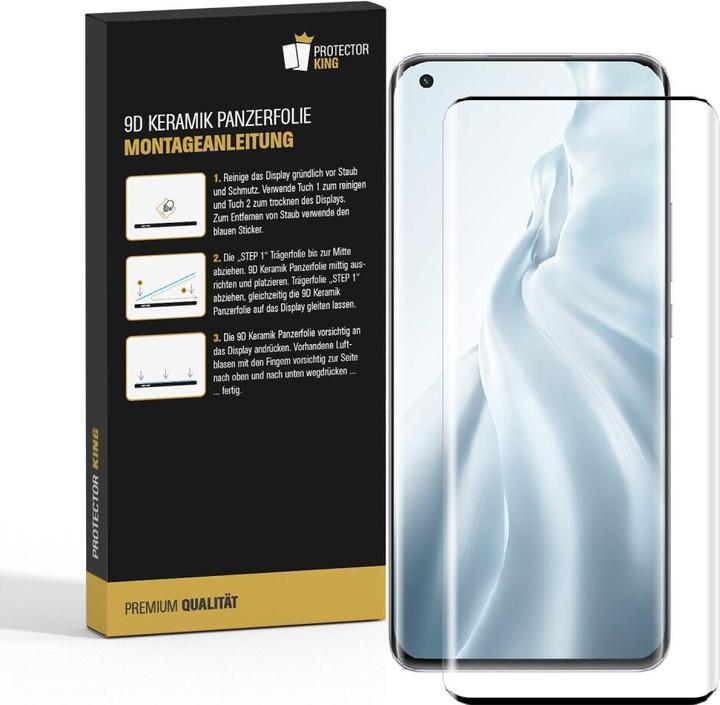 Produktbild Protectorking 3x Ceramic-Glass Full Cover HD Klar (3 Stück, Xiaomi Mi 10 Pro)