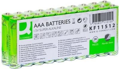 Actual product image Q-Connect Battery AAA/LR03 20ST Nordic Swan green (20 pcs., AA)