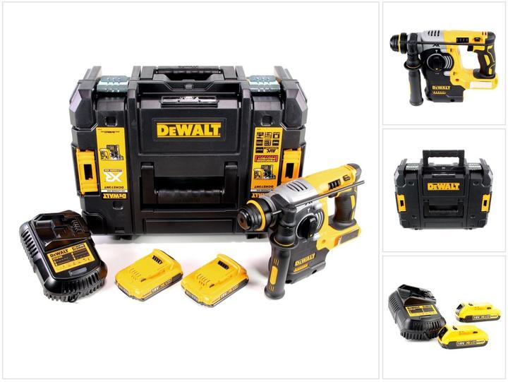 Productafbeelding DeWalt DCH 273 D2 Accu combihamer 18V 2,1J SDS-Plus Brushless + 2x accu 2,0Ah + lader + TSTAK (Oplaadbare batterij)