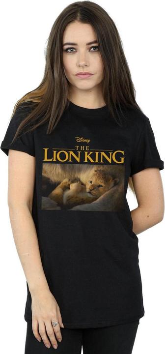 Actual product image Disney Womens/Ladies The Lion King Movie Baby Simba Photo Cotton Boyfriend T-Shirt (M)