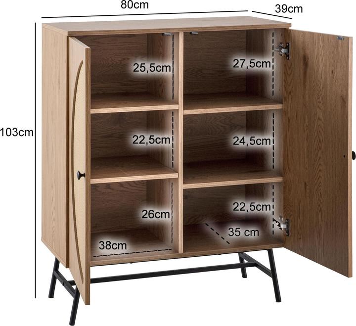 Image du produit Wohnling 80x103x39