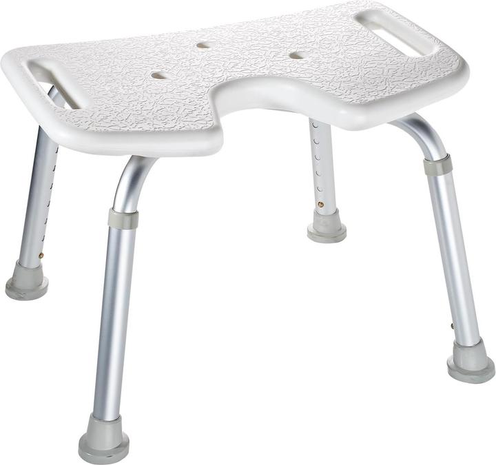 Ridder Sgabello da bagno comfort con foro per l'igiene (150 kg)