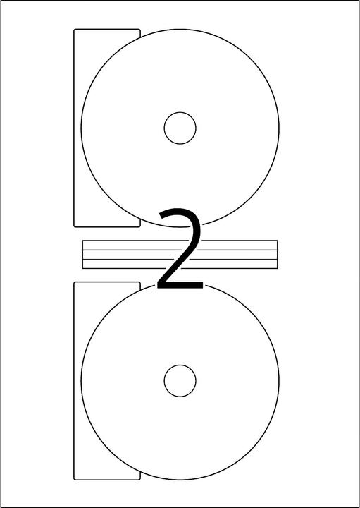 Produktbild HERMA CD Etiketten A4