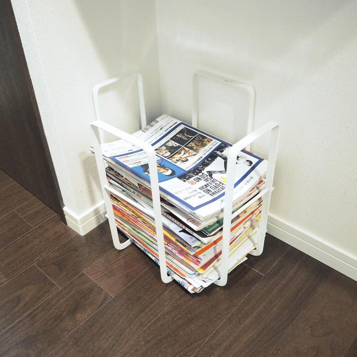 Actual product image Yamazaki TOWER magazine rack (35 x 30 x 36 cm)