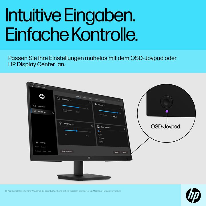 Produktbild HP V24v G5 (23.8") pixels Full HD LED Black (1920 x 1080 Pixel, 23.80")