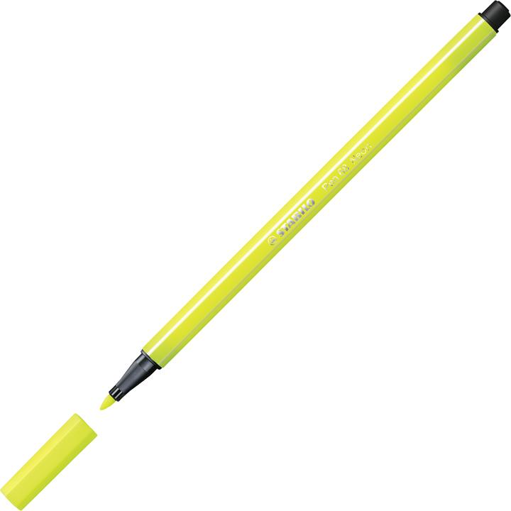 Actual product image STABILO Pen 68 Premium felt-tip pen (Neon yellow, 1 x)