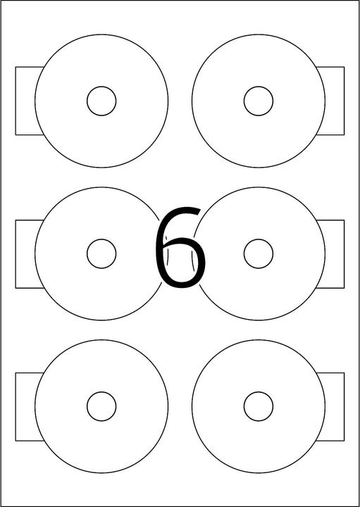 Actual product image HERMA Mini CD labels A4