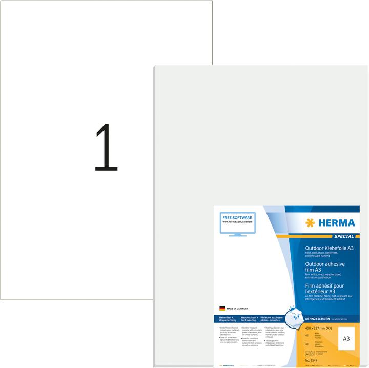 Produktbild HERMA Wetterfeste Etiketten A3