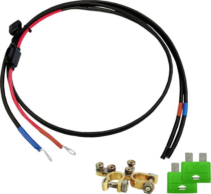 Produktbild Offgridtec 2,5m Batterieverbindungskabel 6mm² inkl. Flachsicherungshalter, Sicherung und Batteriepolklemmen