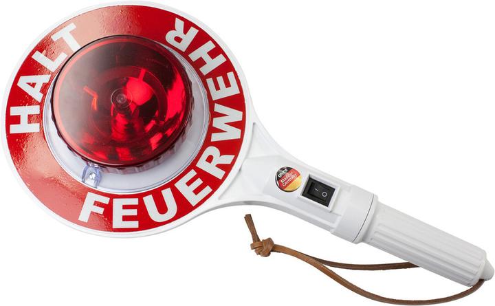 Produktbild Dönges Anhaltestab kurz, beidseitig beleuchtet, Halt Feuerwehr, E10