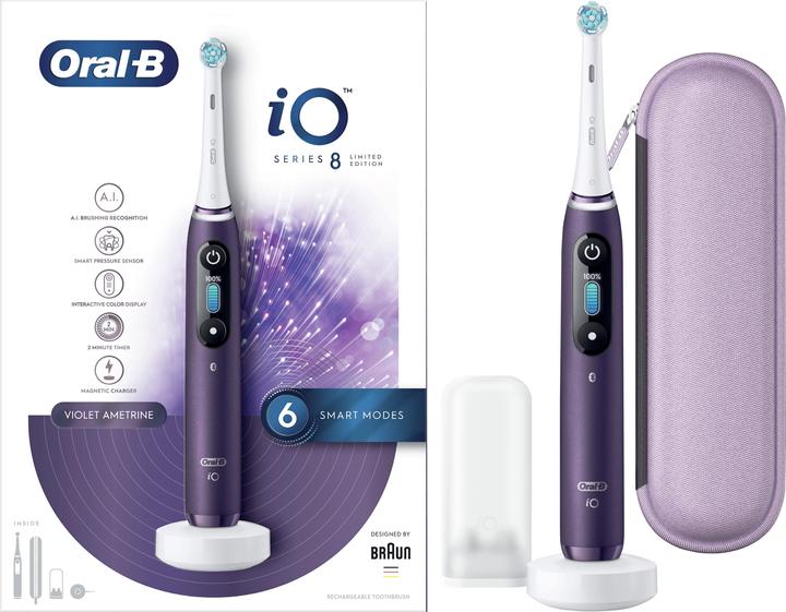 Oral-B Spazzolino elettrico iO Series 8, viola (Spazzolino sonico)