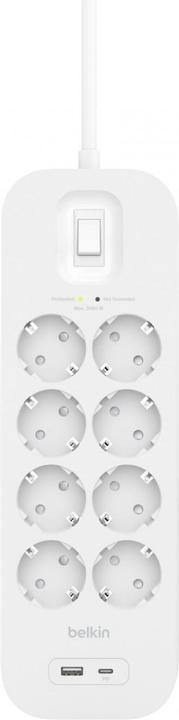 Immagine prodotto Belkin Protezione contro le sovratensioni Surgemaster (8 x, 2 m)