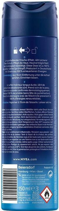 Productafbeelding NIVEA MEN Fresh Active Spray (Spuit, 150 ml)