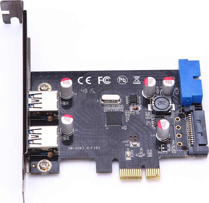 Produktbild MicroConnect 3+1 port USB 3.0 PCIe card