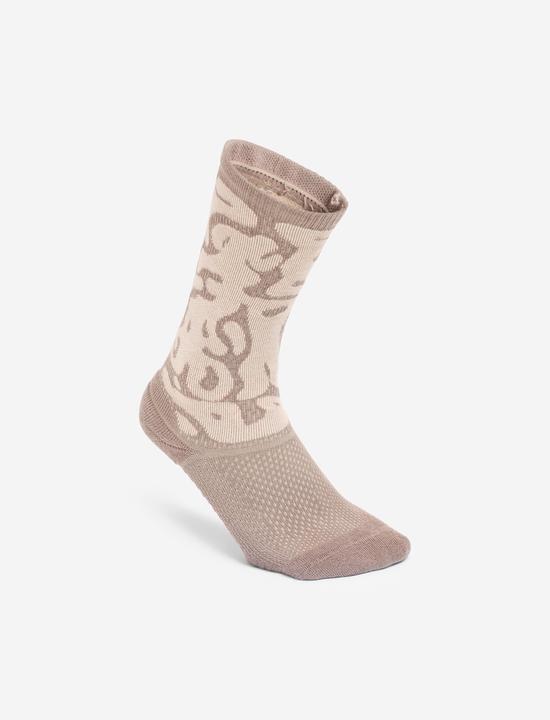Image du produit Decathlon Chaussettes mi-mollet, noir et marron, lot de 2 (35, 38)