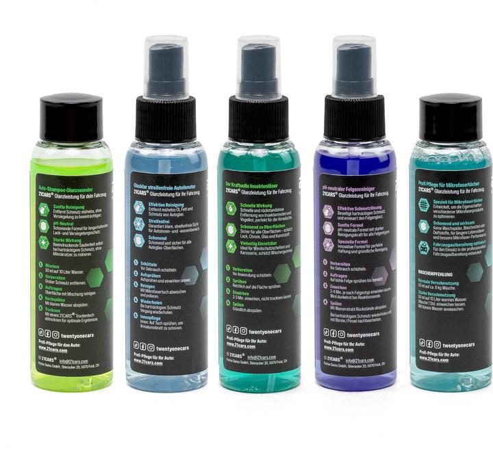 Immagine prodotto 21cars Set iniziale Ultimate Car Care Kit 5x 100 ml (100 ml)