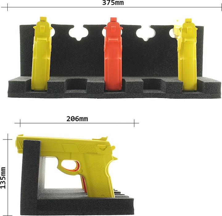 Image du produit Rottner Waffenhalter für 5 Kurzwaffen - flexibel in der Breite