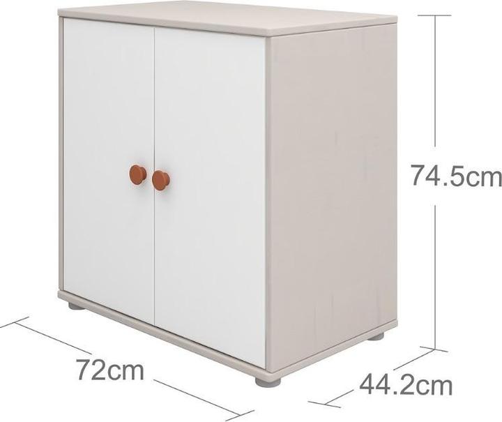 Produktbild Flexa Kommode Classic mit 2 Türen (72 x 44.5 x 75 cm)