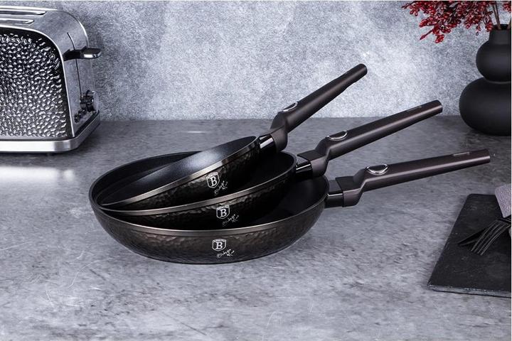 Produktbild BerlingerHaus BH6072 3 pcs frypan set Primal Gloss Collection black (Bratpfanne, Aluminium)