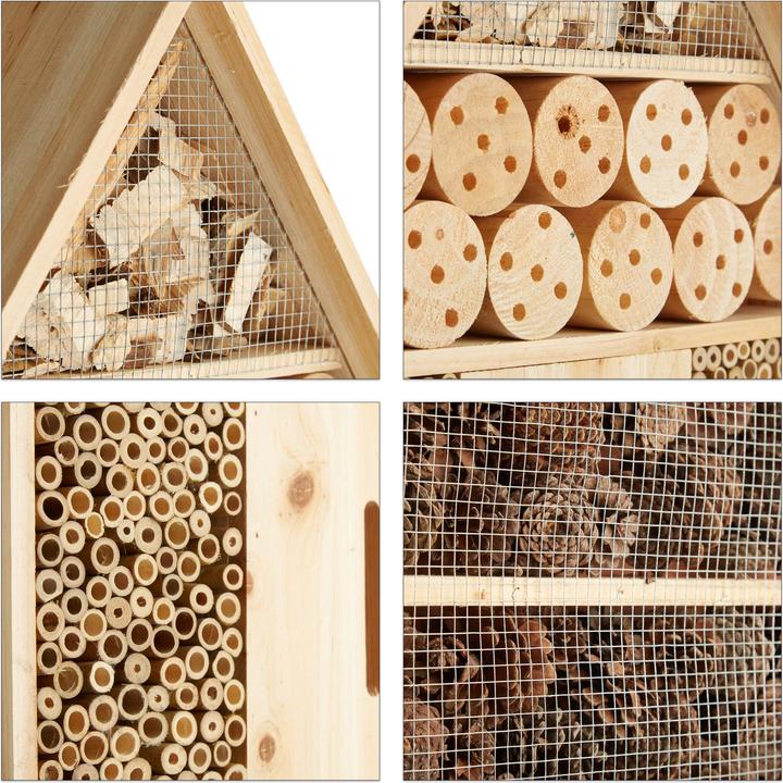 Actual product image Relaxdays Insect hotel (Ladybirds, Lacewings, Bee, Wild bees, Butterflies)