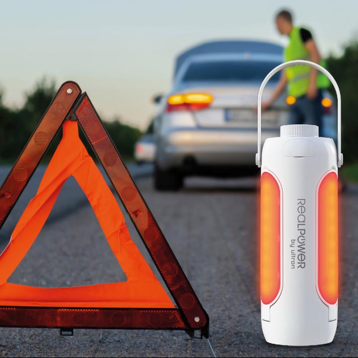 Produktbild RealPower outdoor LED-Lampe OL-6000,6.000 mAh,Solar,Flashlig