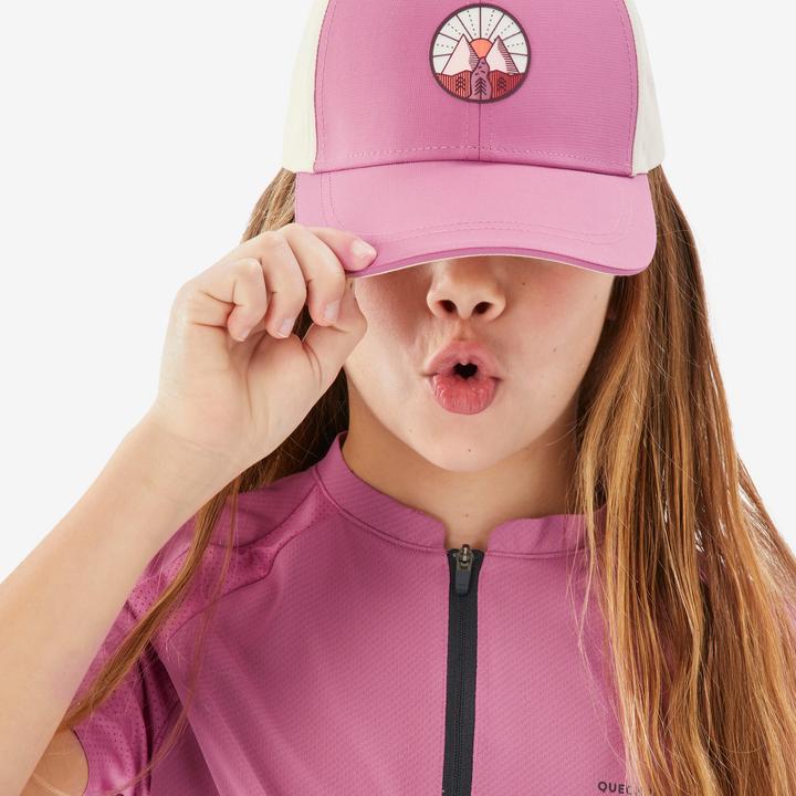 Actual product image Quechua Schirmmütze MH100 Kinder Grösse 122–170 rosa/beige