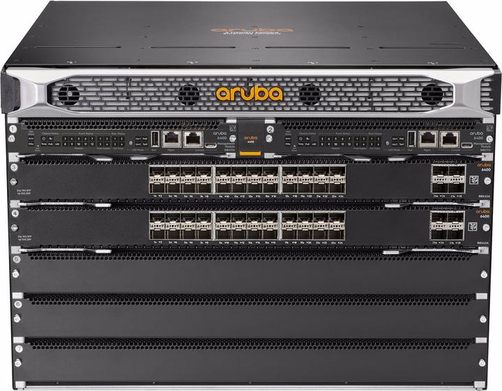 Immagine prodotto HPE E Switch Aruba 6405, 48 porte SFP+ e 8 porte SFP56, Layer 3, VSX, Distribuzione One Touch con CX Mob (48 Porti)