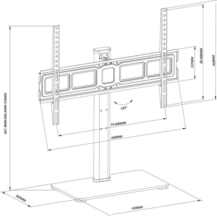 Produktbild Maclean MC-386 (Universal, 75", 40 kg)