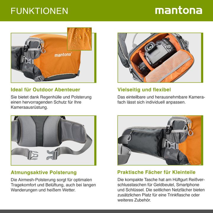 Produktbild mantona ElementsPro 20 (Kamera Schultertasche, Kamera Bereitschaftstasche, 10.29 l)