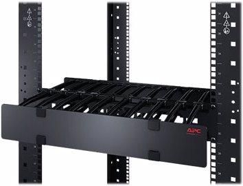 Produktbild APC 2U Horizontal Cable Manager Deep, Single Sided with Cover, hole in backplate