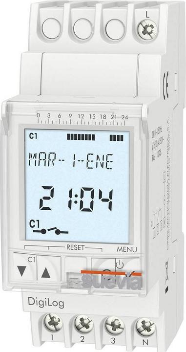 Suevia Digital DIN rail timer DigiLog