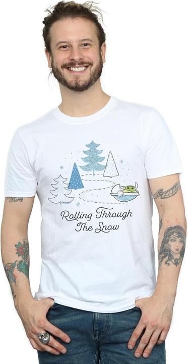Image du produit Star Wars - T-shirt THE MANDALORIAN ROLLING THROUGH THE SNOW - Homme (L)