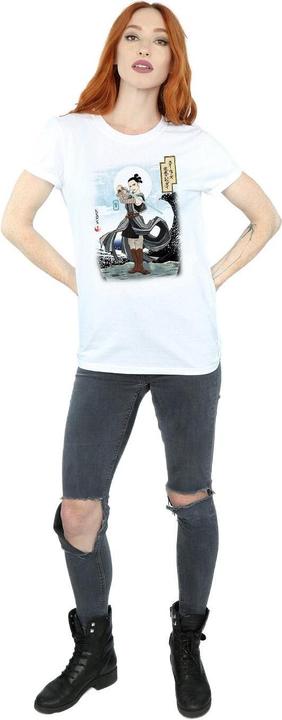 Actual product image Star Wars Womens/Ladies The Last Jedi Japanese Rey Cotton Boyfriend T-Shirt (XL)