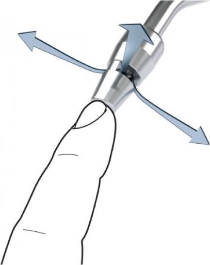 Immagine prodotto Elmag - Ausblaspistole JWL TURBO, Ø 8mm Rohr gebogen, ByPass Düse, inkl. Stecknippel