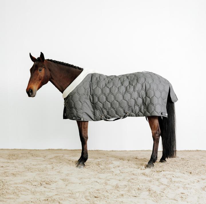 Image du produit Fouganza Couverture d'écurie Combo cheval/poney - 400 gris foncé (165 cm)