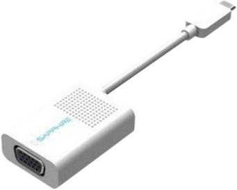Actual product image Sapphire USB Type-C to VGA Active charging (6 cm)