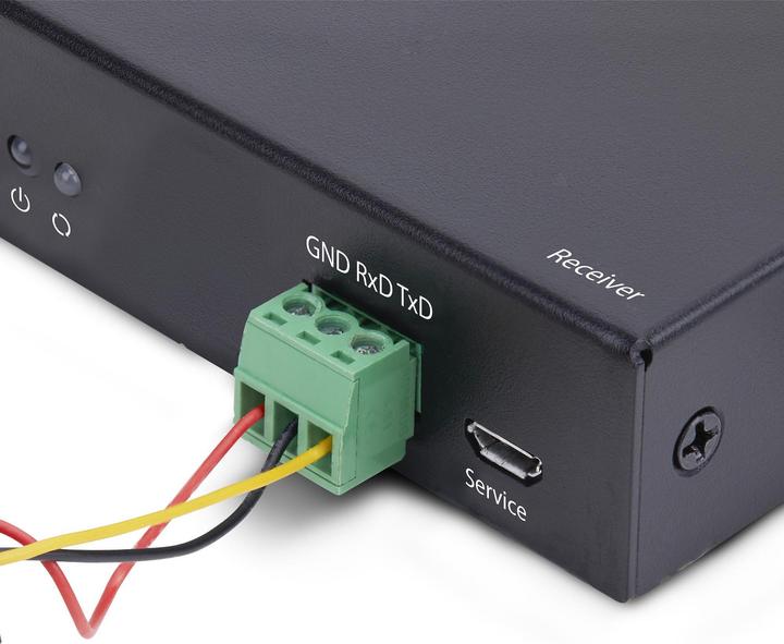 Produktbild StarTech .com IH2006-HDMI-RX, Receiver, Kabelgebunden, 3840 x 2160 Pixel, 60 Hz, Schwarz, Metall