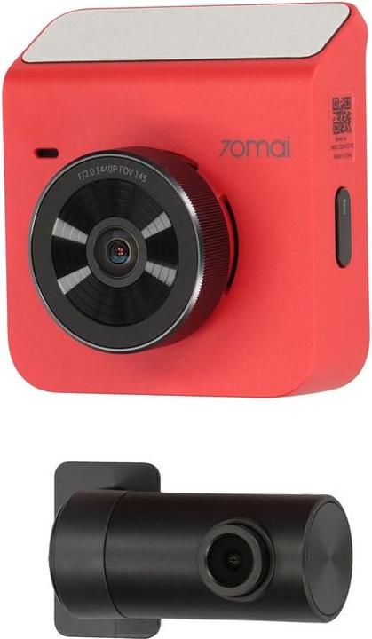Actual product image 70mai car DVR DASH CAM A400 QHD MIDRIVE A400 + RC09 red (GPS receiver, Wi-Fi, Built-in display, QHD)