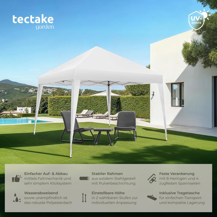 Immagine prodotto tectake Padiglione pieghevole Linosa (300 cm, 300 cm)