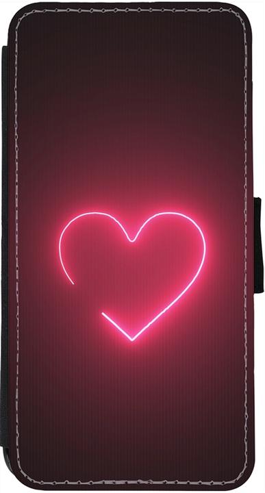 Immagine prodotto PhoneLook Coque Portafoglio noir Valentine 2023 cuore singolo al neon (Apple iPhone 12)