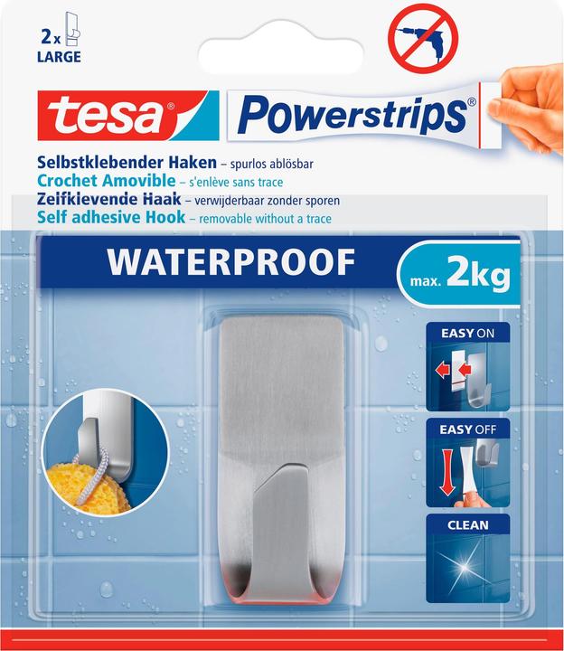 Image du produit tesa Crochets Powerstrips Waterproof ZOOM