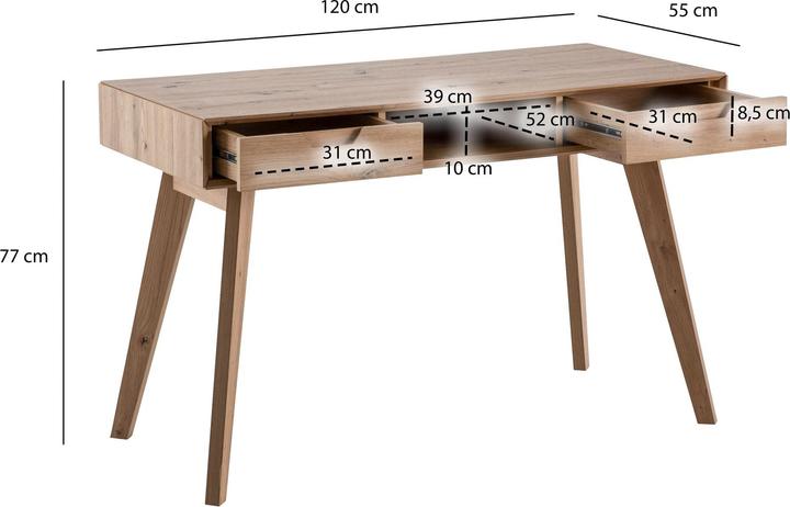 Actual product image Wohnling 120x55x77 (120 x 55 x 77 cm)