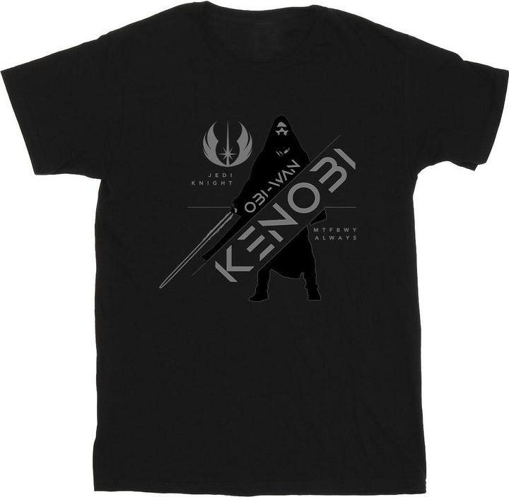 Actual product image Star Wars Girls Obi-Wan Kenobi Jedi Knight Cotton T-Shirt (128)