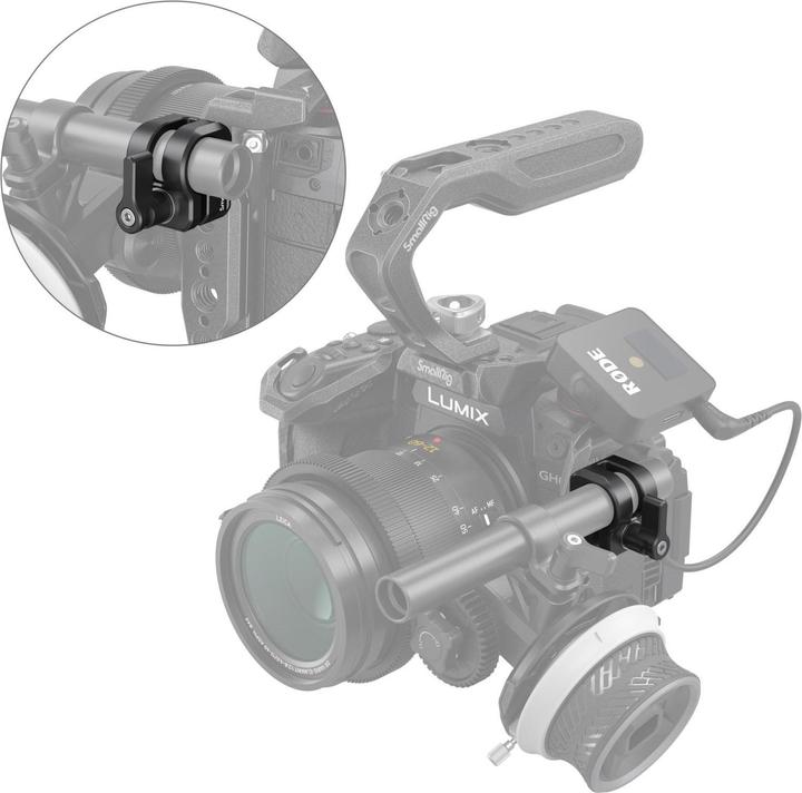 Immagine prodotto SmallRig Morsetto per asta singola da 12 mm/15 mm 3598
