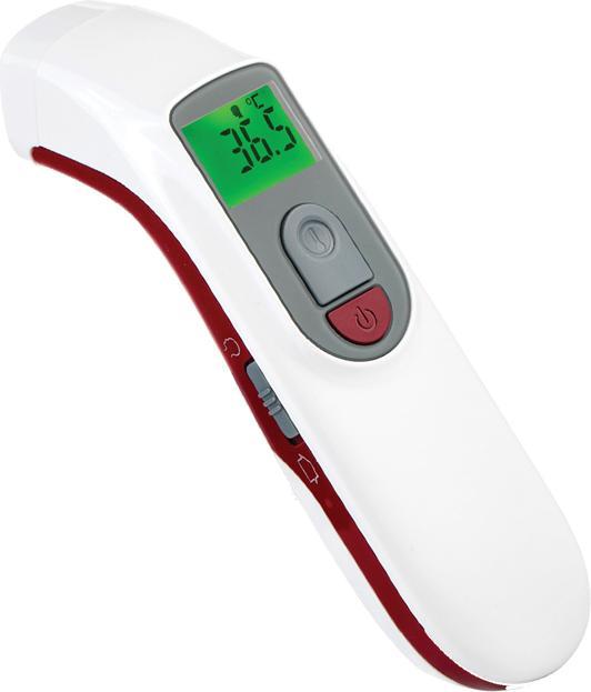 Produktbild Gima Aeon A200 Fernthermometer Rot, weisse Tasten vorne (Stirn)