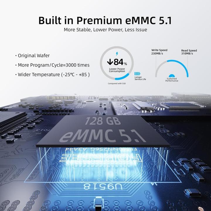 Actual product image Mele Quieter3C Mini-PC mit Windows 11 Pro (Intel Celeron N5105, 8 GB, 265 GB)