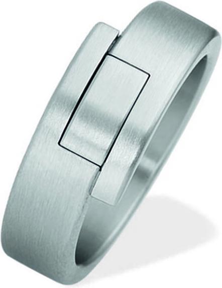 Actual product image Xen Band ring silver matt (48)