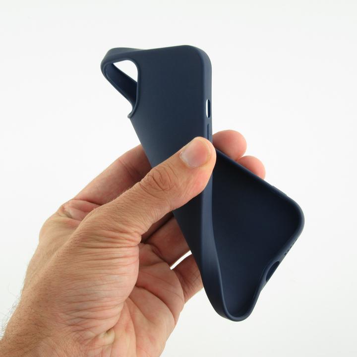 Produktbild PhoneLook Hülle Silikon Mat dunkelblau (Apple iPhone 13)