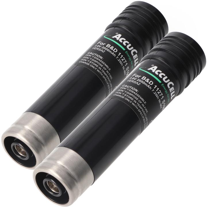Image du produit AccuCell Batterie rechargeable Black & Decker VersaPak VP100 Set de 2 pièces (3.6 V)